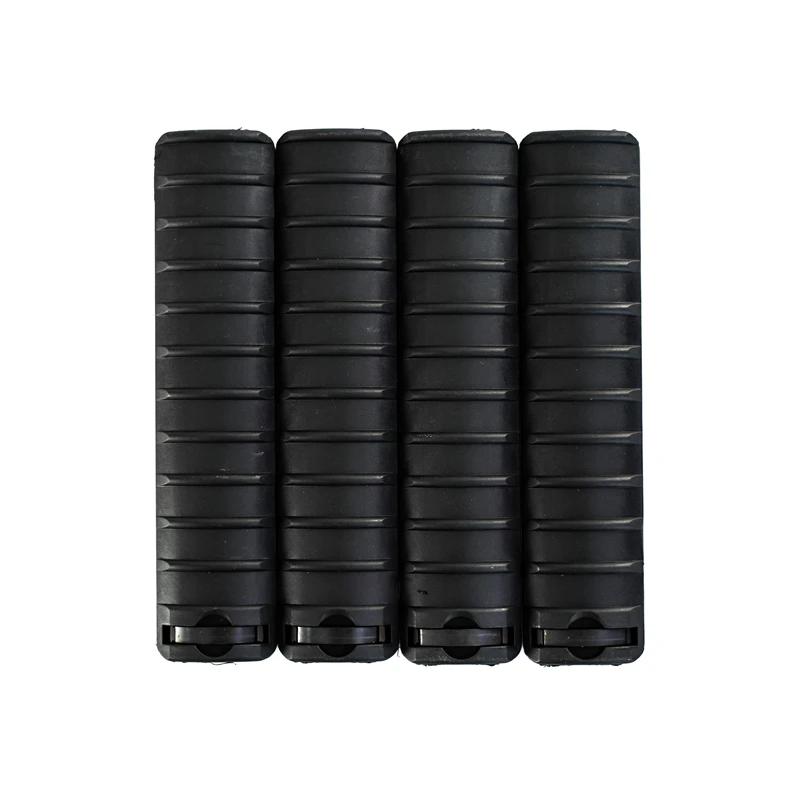 4 pcs/set Airsoft Handguard Rail Panel Ribbed 20mm Picatinny Weaver Rail Covers AEG GBB Paintball Airgun Hunting Accessory