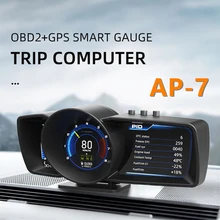 

Car OBD GPS Dual Smart Gauge with Adjustable Bracket Alarm Ambient Light Clear Fault Code Speedometer OBD2 Meter Fast delivery