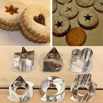 

7Pc a Set Cookie Cutter Various Shape Biscuit Maker Pastry Cutter Plastic Baking Mould Fondant Jelly Mold Bakeware