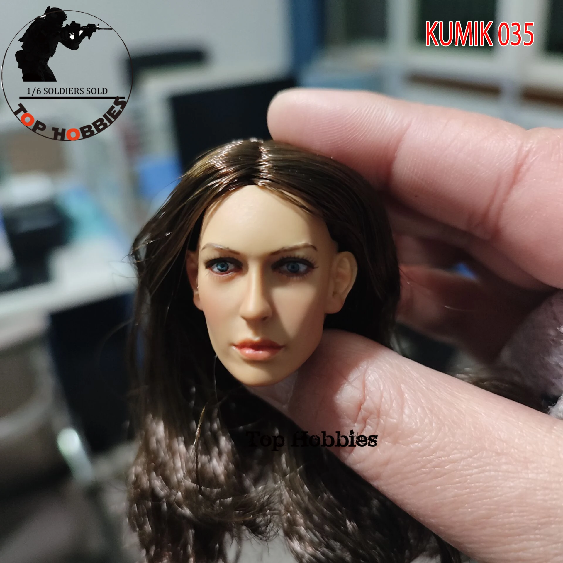 Акция KUMIK масштаб 1/6 035 волосы женская голова скульптуры резьба модель для