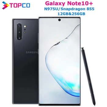 

Samsung Galaxy Note10+ Note10 Plus N975U Original Mobile Phone Snapdragon 855 Octa Core 6.8" Dual 16MP&Dual 12MP 12GB RAM&256GB