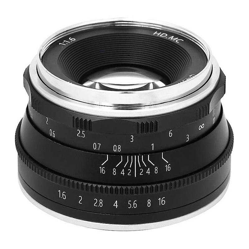 Микро объектив с фиксированным фокусом 35 мм F1.6 подходит для объектива Canon EOSM EF