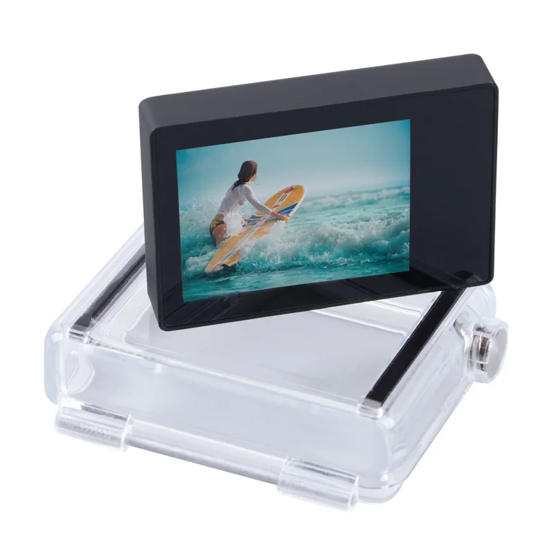 Подходит для GoPro Hero 4 3+ 3 lcd BacPac lcd монитор профессиональный ЖК-дисплей+ Водонепроницаемый чехол задняя дверца-крышка аксессуары