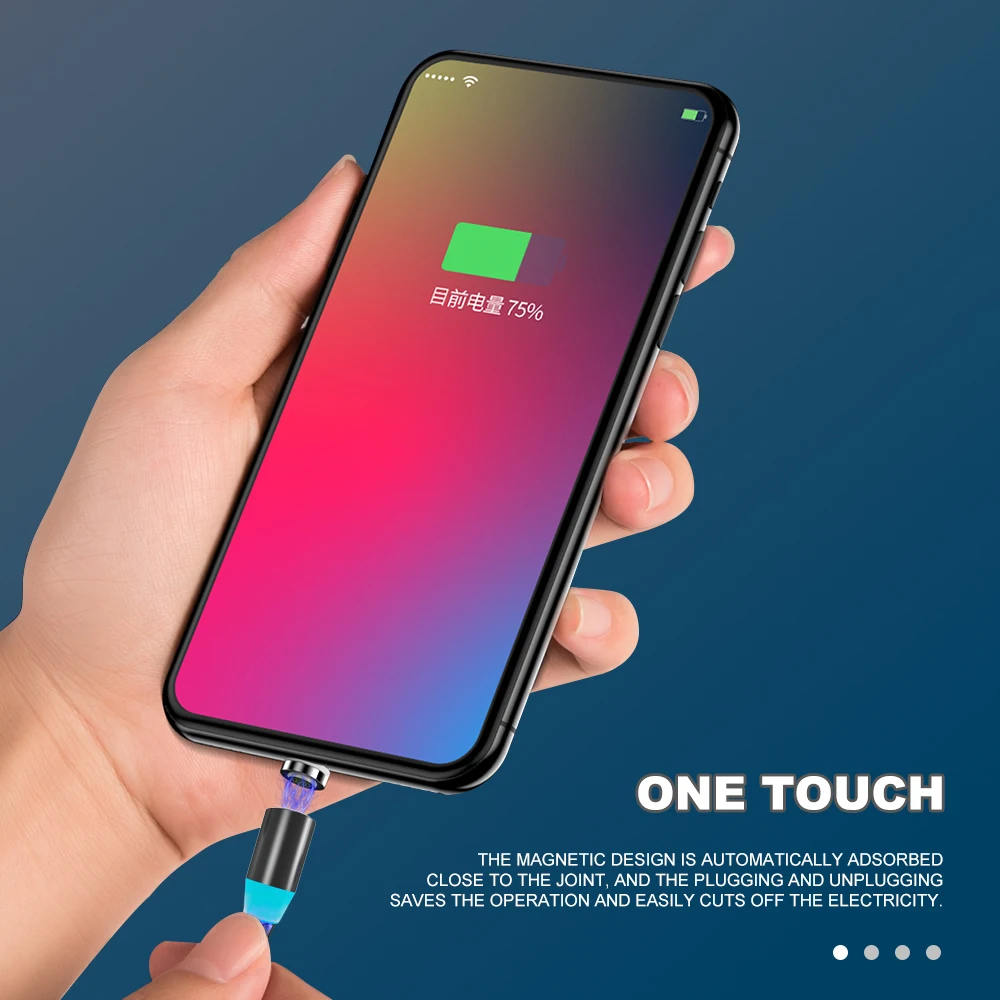 Vanniso 2.4A Быстрая зарядка Магнитный кабель для iPhone X 11 Xiaomi huawei P20 Магнитный Micro usb type C кабель с светодиодный магнитным зарядным устройством