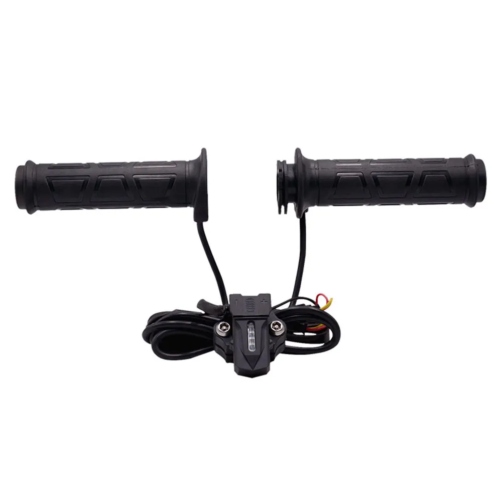 

1 Pair 12V 5 Levels Adjustable Motorcycle Electric Heated Handle Motorbike Handlebar Universal Heating Grips Set