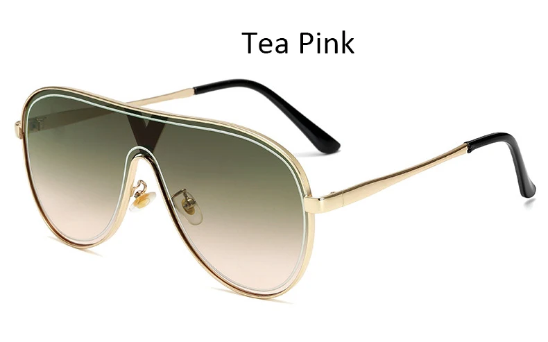 Tea Pink Мужские поляризационные солнцезащитные очки, высокое качество, пилот, металлические солнцезащитные очки для мужчин и женщин, градиентные линзы, классические, для вождения, фотохромные оттенки, UV400 - Цвет линз: Tea Pink