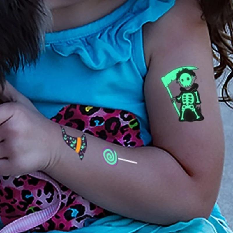 Светящиеся наклейки на новый год Хэллоуин забавные вечерние атмосферный