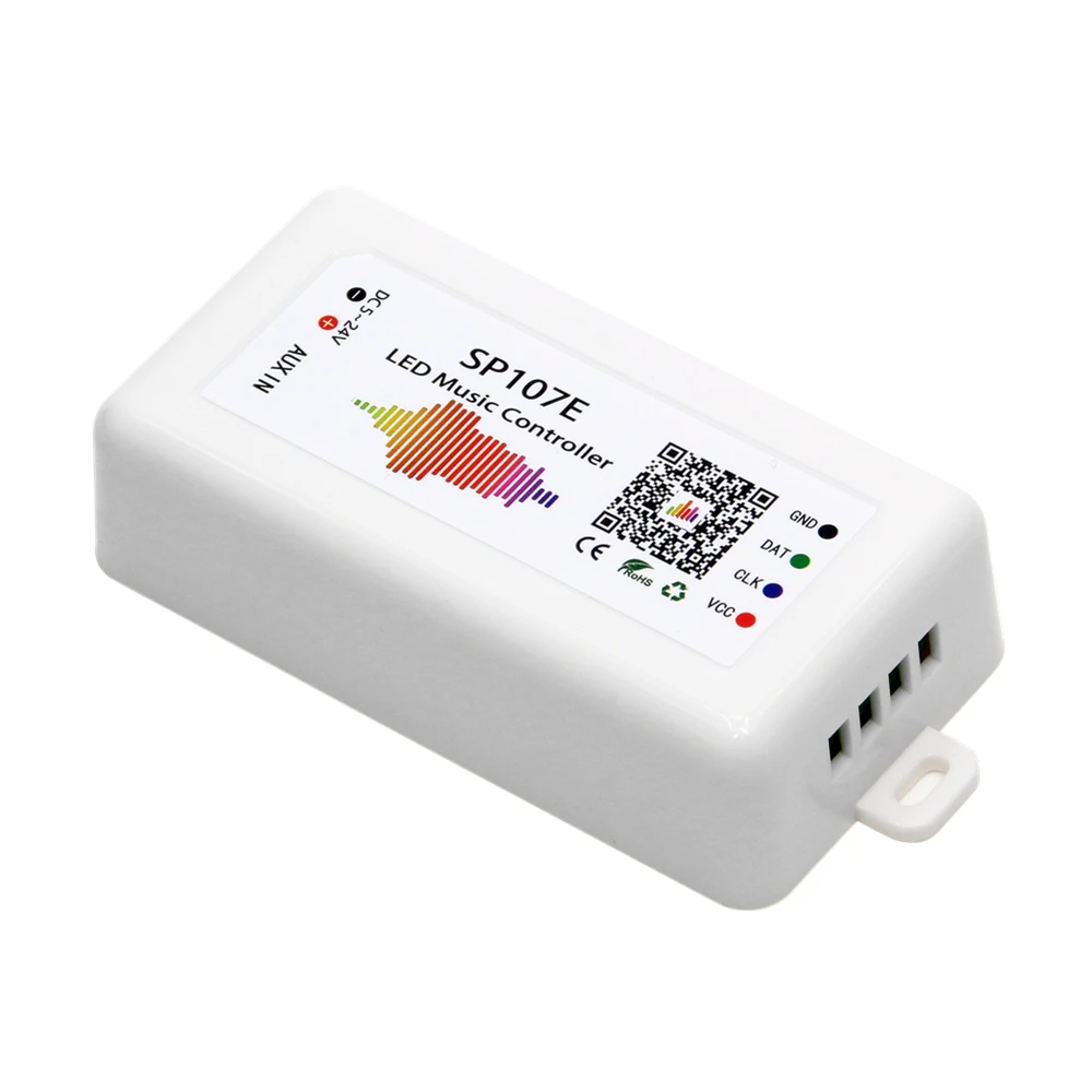 SP107E SPI светодиодный Bluetooth пиксель IC контроллер от смартфона приложение для WS2812B WS2813 SK9822 SK6812 RGBW LPD8806 полосы DC5-24V