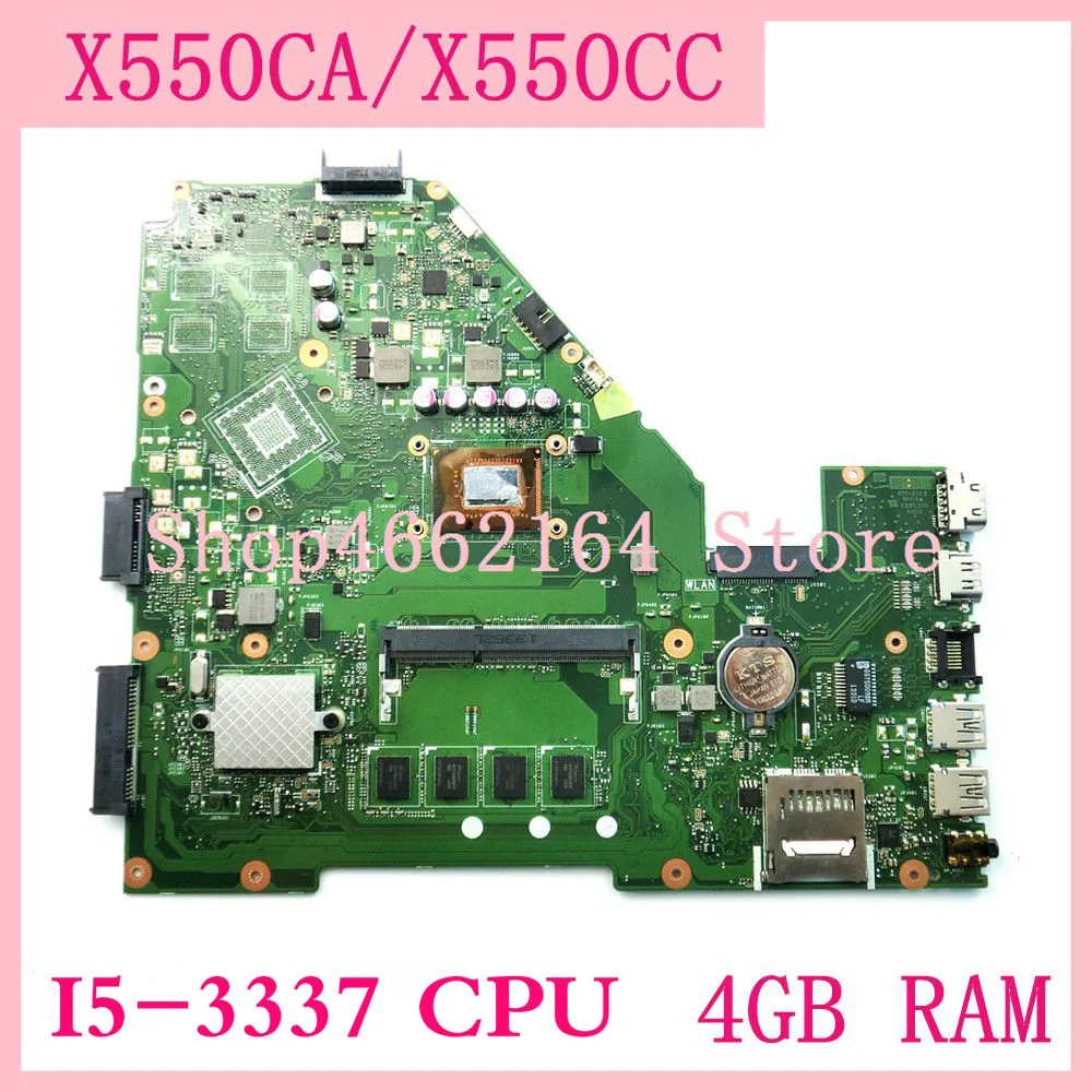 Материнская плата X550CA для ноутбука ASUS X550CC R510C Y581C X550C X550CL 100%