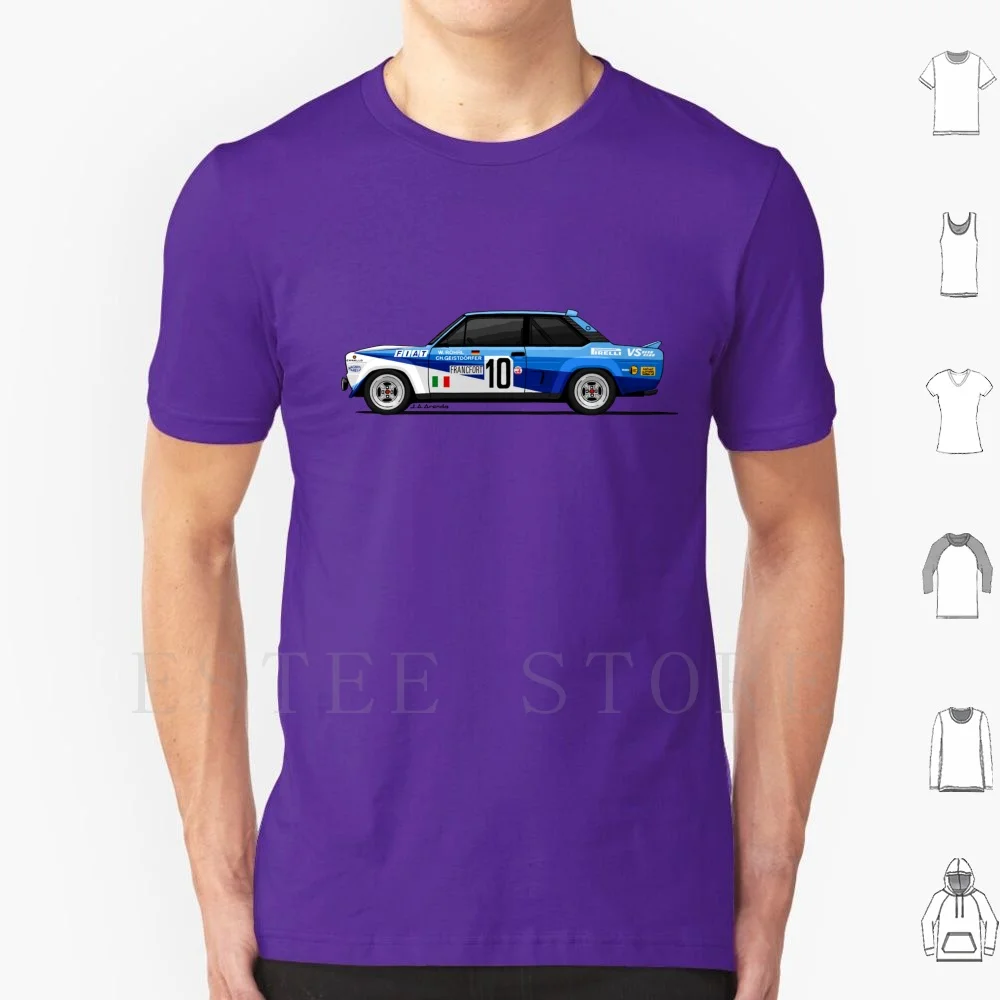 Il Mio Disegno Del Vincitore Del 131 Di Monte Carlo 1980 T Shirt Stampa Cotone Fiat Abarth 131 Rally Monte Carlo Og R? Auto Hrl 1980