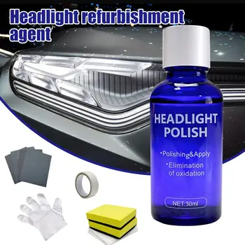

10/30ML Headlight Polish Fluid Car Scratch Restoration Polish Repair Liquid Tool Kit Car Headlamp Polishing Anti-scratch Agent
