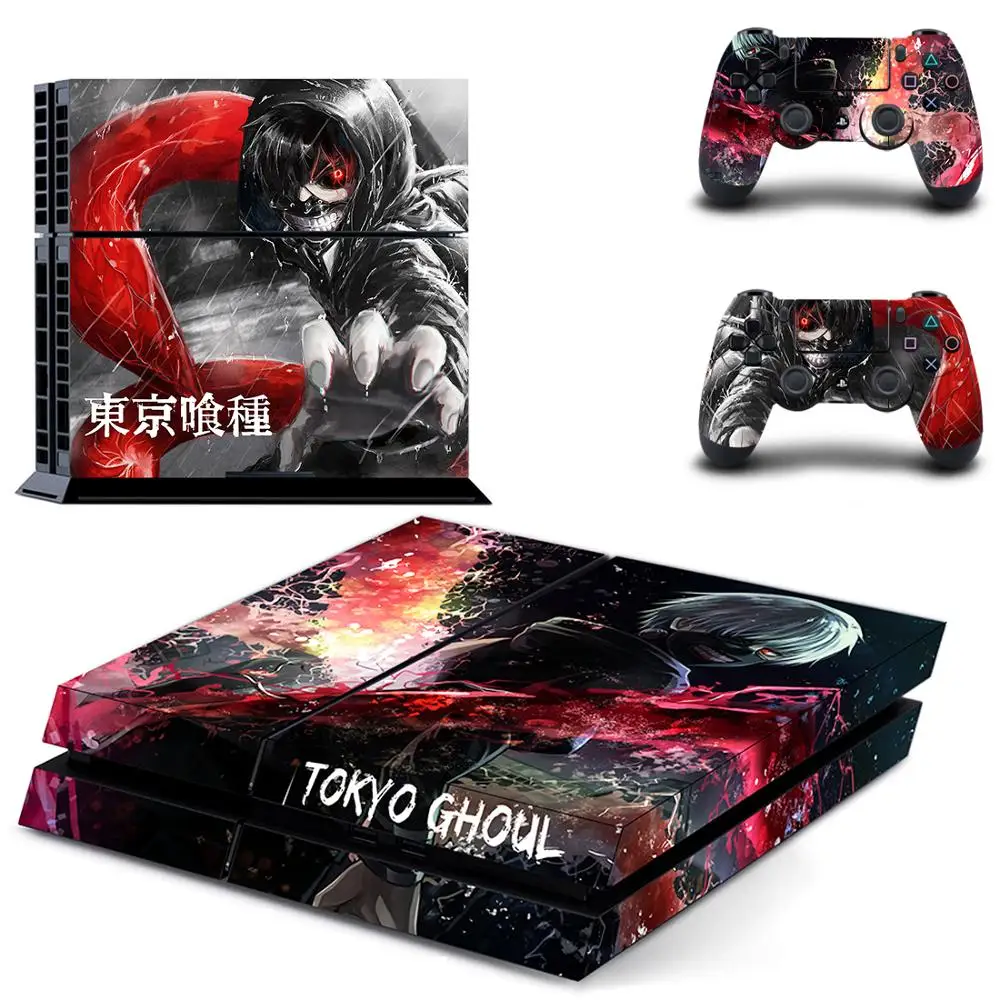 Аниме, Токийский Гуль, полное покрытие, лицевые панели, наклейка для PS4, наклейка для playstation 4, консоль и контроллеры, наклейка для PS4, Виниловая наклейка