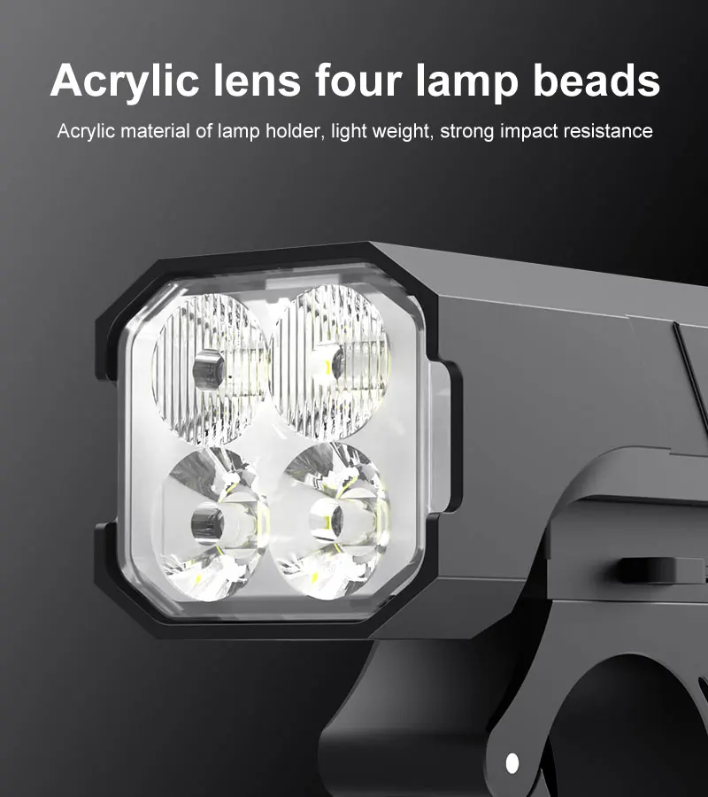 Lampe De Vélo Avant 17LED 25500 Lumens – Puissance Extrême Pour VTT