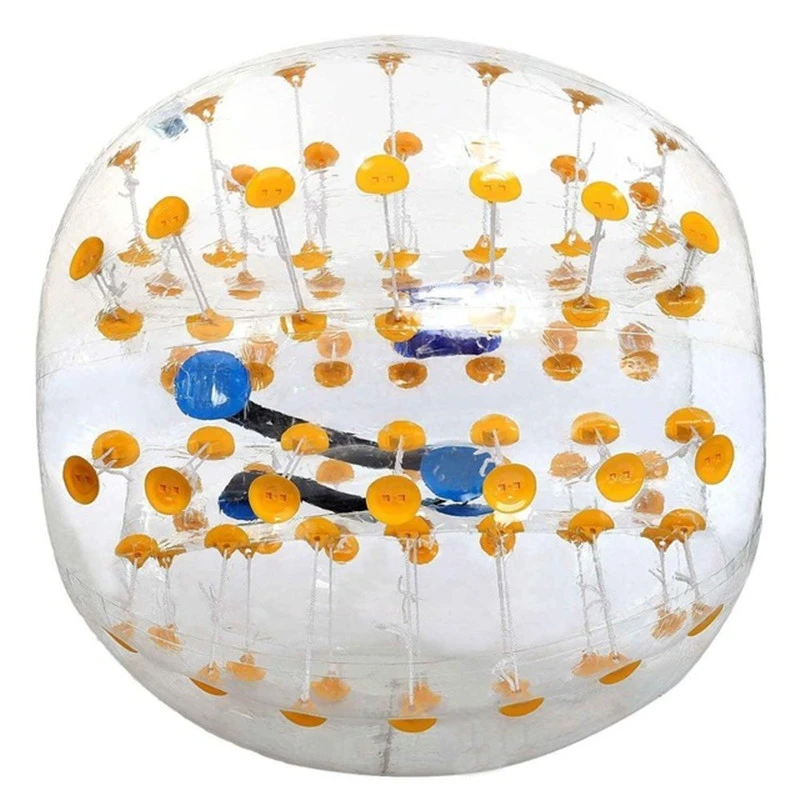 1,2 м/1,5 м/1,8 м надувной воздушный пузырь тела Футбольный Мяч Zorb надувная игрушка фитнес-команда спортивное игровое оборудование для взрослых детей - Цвет: 1.8m yellow dot