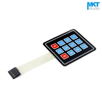 

10Pcs Squared 4*3 Membrane Numeric Functional PVC Matrix Keypad Panel Switch For MCU Interfac