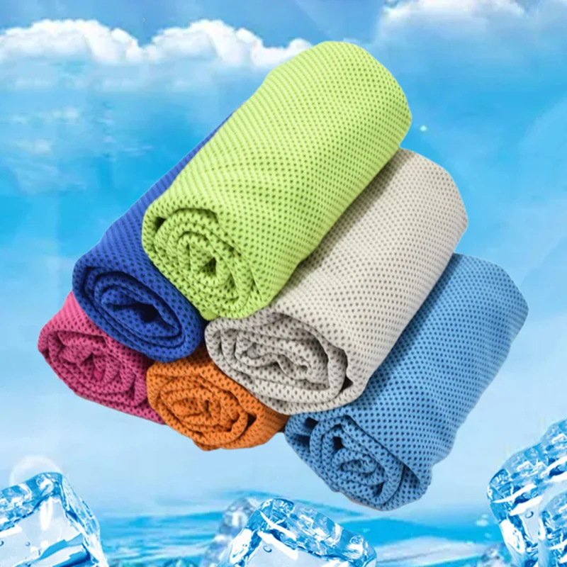 Спортивное Полотенце на открытом воздухе холодное ощущение мгновенное охлаждение полотенце для бега бег тренажерный зал Йога BB55