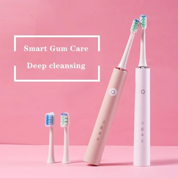 

Sonic Electric Toothbrush Adult IPX7 Ultrasonic Automatic USB Fast Charging 4 Modes Whitening Teeth Tools.