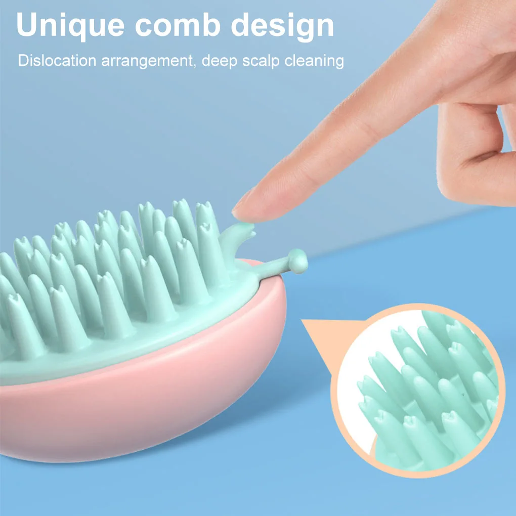 1 gab. galvas ādas masāžas ķemmes mazgāšanas birste elastīga gaisa spilvena TPR vannas dušas skrubēšanas spa novājēšanas masāžas birste_voghion.com