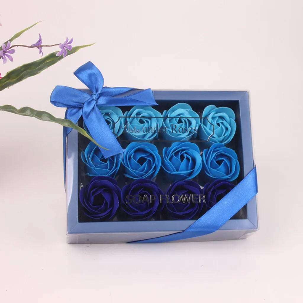 Роскошное мыло ручной работы букет цветов розы гвоздики Подарочная коробка для