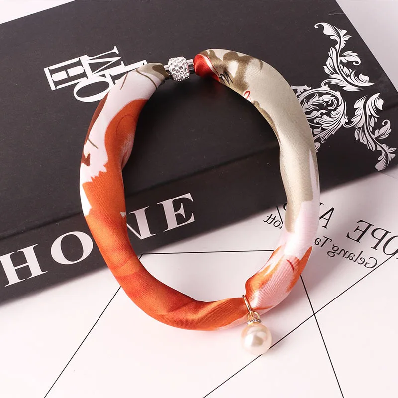 RUNMEIFA Jewelry Statement Necklace Pendant Scarf Women Bohemia Neckerchief Foulard Femme Accessories Hijab Stores