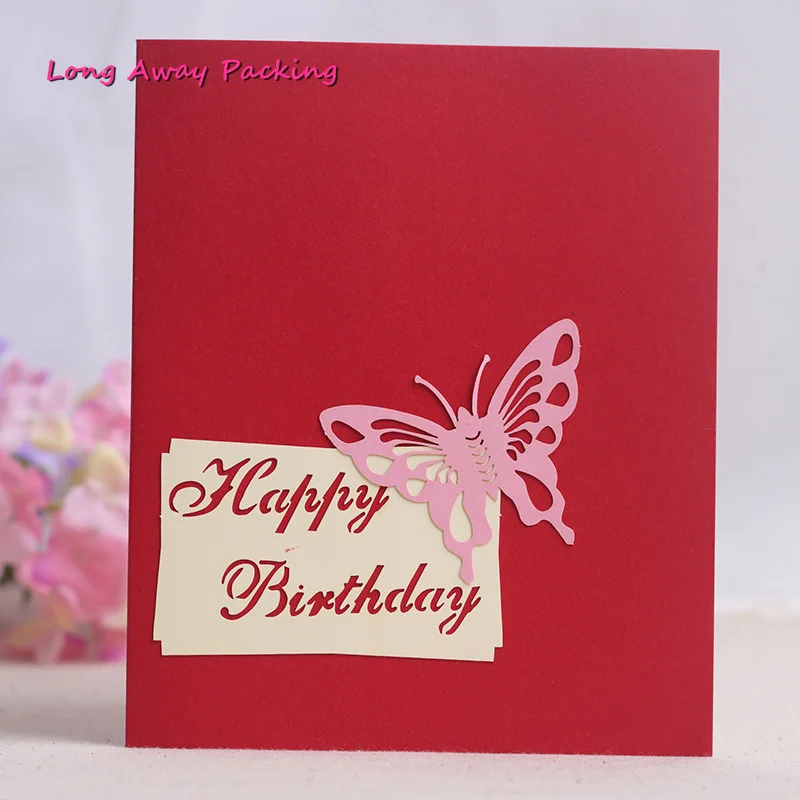  Birthday Cake 3D Pop UP Cards Valentines Day Gift Postcard with Envelope Wedding Invitation Greetin - 4.00022E+12