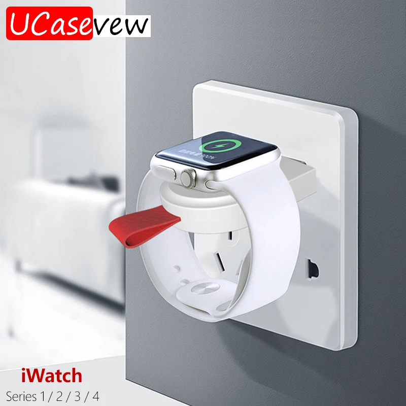 Портативное зарядное устройство A3 с usb портом беспроводное магнитное для Apple iWatch