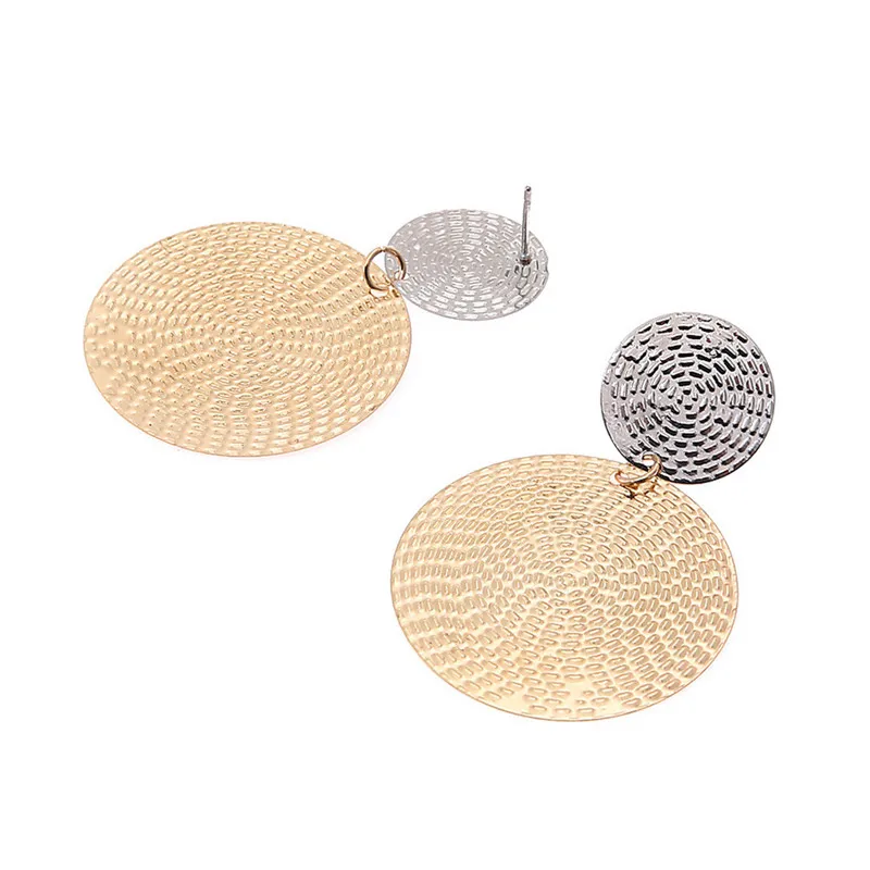 

Ufavoirte New Fashion Geometric Square Round Coin Earrings For Women Fashion Punk Gold Indian Long Drop Earrings Jewelry Brincos