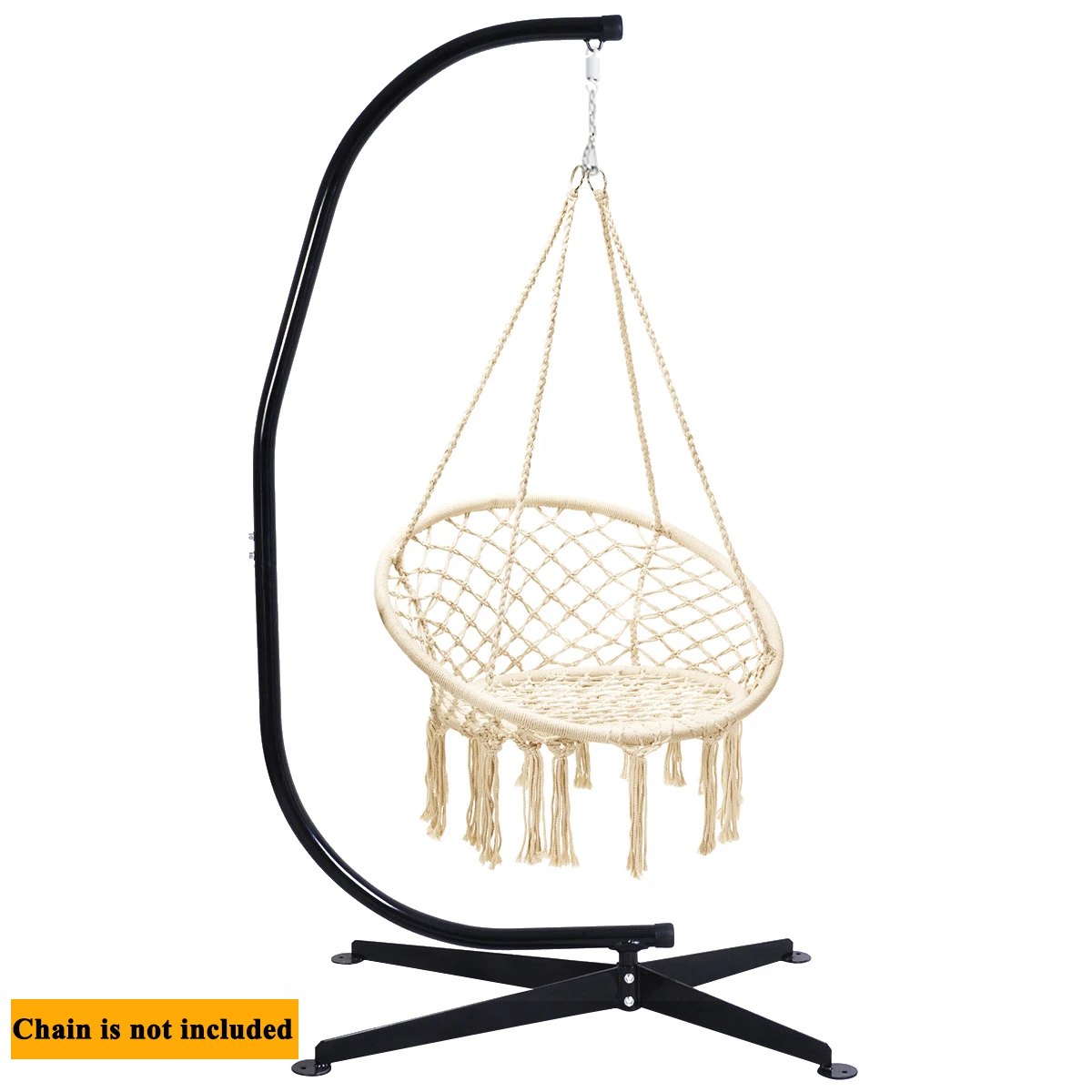 Costway C soporte para hamaca colgante, algodón, macramé, para columpio,  respaldo para silla|Hamacas| - AliExpress