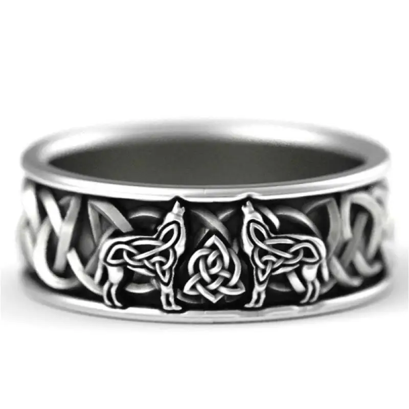 Винтажное кольцо в виде волка винтажные аксессуары минималистичные крутые вещи