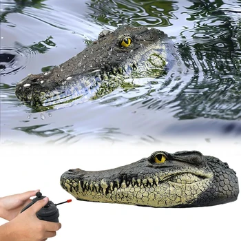 

Floating Crocodile Head With Remote Garden Pond Pool Realistic Water Features Decorations Pool Ornament Art Decor