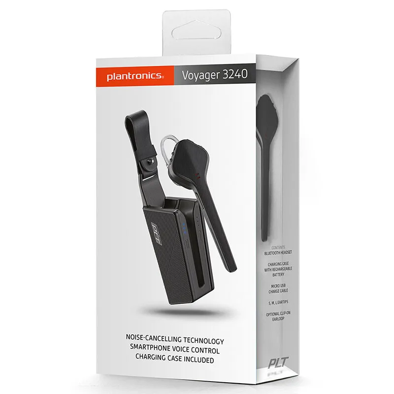 Беспроводная Bluetooth гарнитура Plantronics Voyager 3240 с чехлом для зарядки|Наушники и