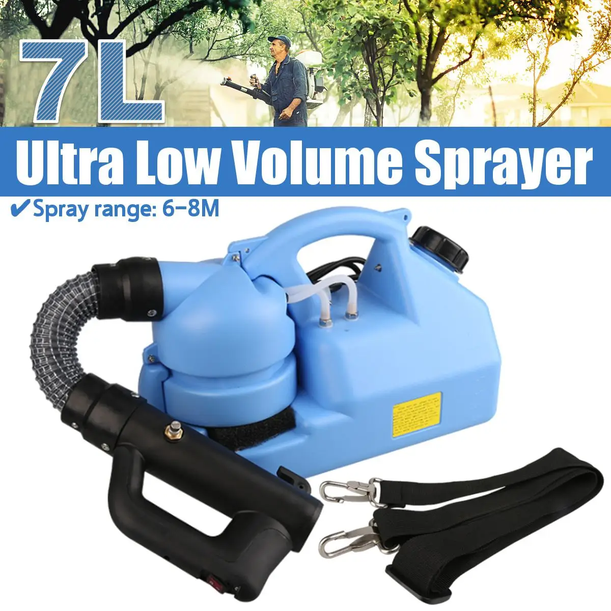 110V/220V 1000W 7L портативный Электрический ULV Fogger машина опрыскиватель гостиниц