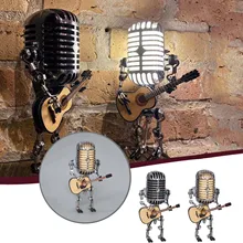

Vintage Microphone Robot Touch Dimmer Lamp Table Lamp - Robot Desk Lamp Dropshipping