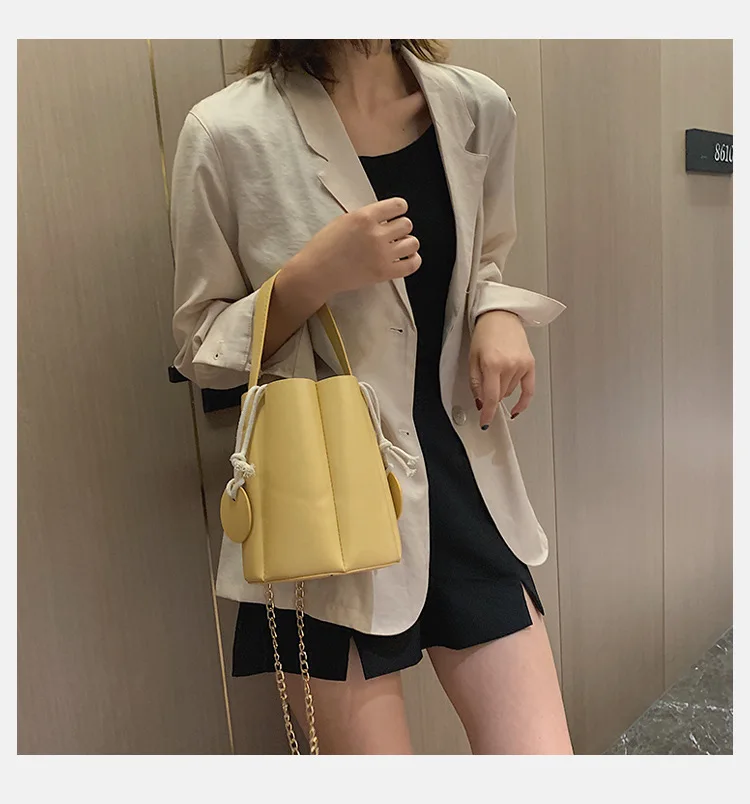 

Camelia Bucket Bag synthetic leather Celebrity Handbag