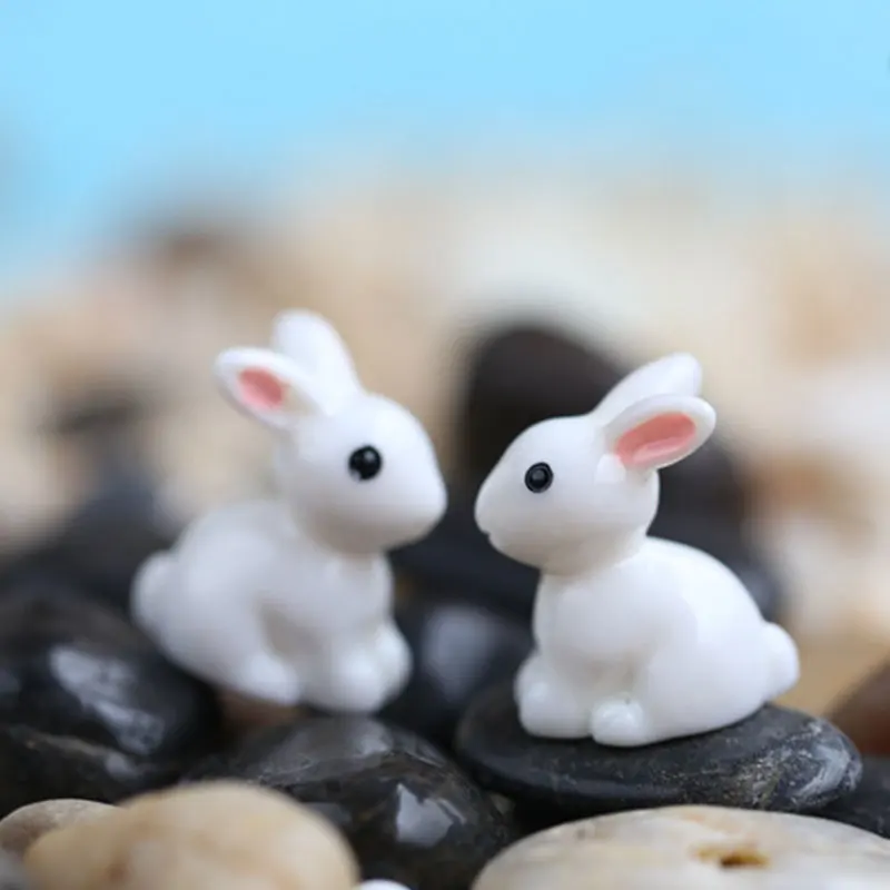 

2019 1PCS Lovely Resin Plants Rabbit Cute Micro Landscape Succulent Ornaments Plant Decoration Garden Miniatures DIY Doll