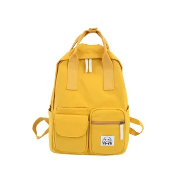 

Classic Women's Fashion Street Backpack Large Capacity Zip Pocket Backpack Backpacks Waterproof Casual Student Schoolbag#g2
