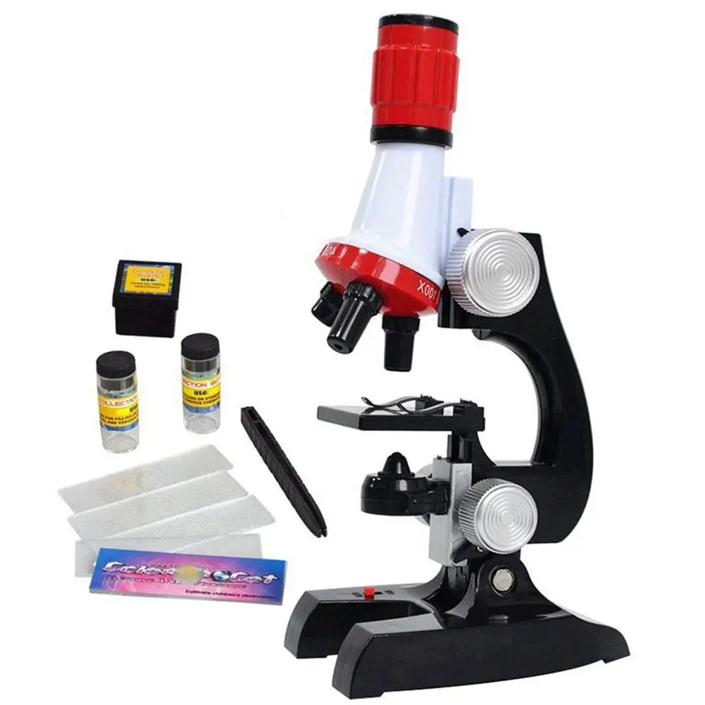

Educational Toy Gift Science Kits for Kids Beginner Microscope with LED 100X 400X and 1200X Science Kids Toys