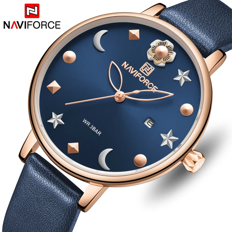 Топ люксовый бренд NAVIFORCE женские часы дизайн спортивные водонепроницаемые наручные часы модные кварцевые женские часы Relogios Feminino