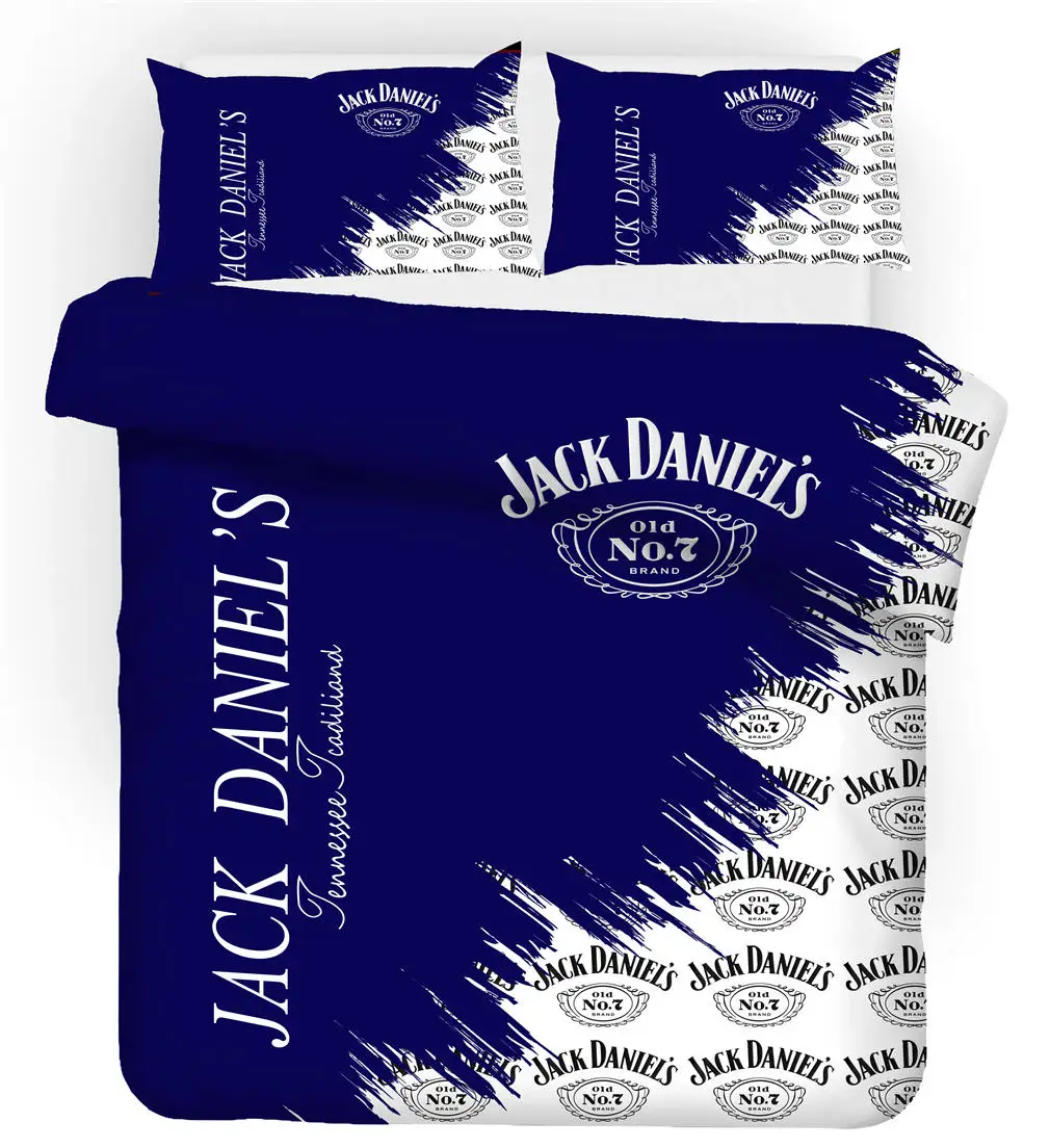 Musolei Jack Daniels 3D комплект постельного белья, пододеяльник королевского размера, пододеяльник, пододеяльник, набор вина, бренди, Текстиль для дома, кровати Q39 - Цвет: 5