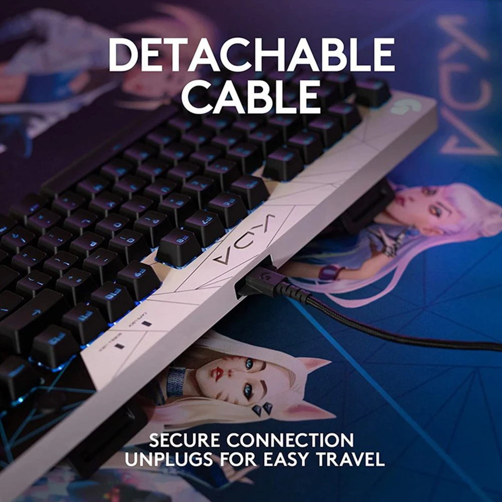 Клавиатура Logitech G PRO K/DA Механическая игровая ультрапортативная ...