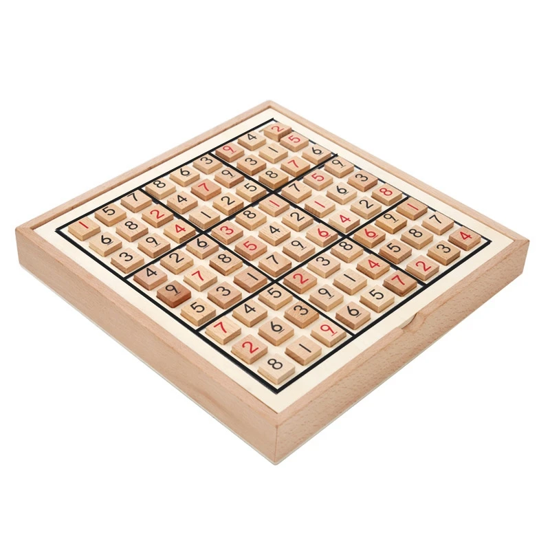 

Sudoku Chess Digits Games 1 to 9 Can Only Put Once in Any Row Line and Check Intelligent Fancy Wood Toys