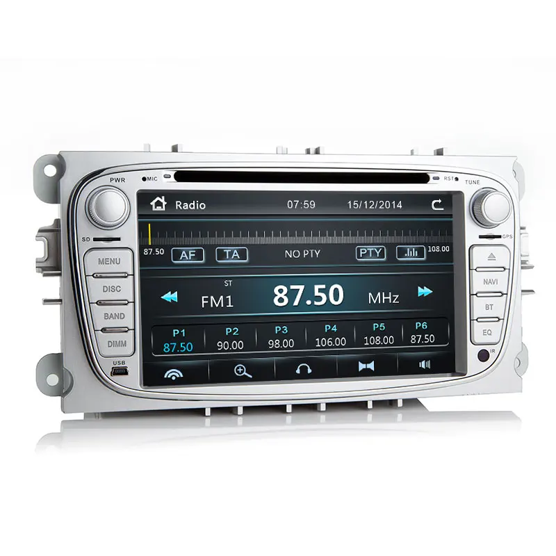 Sale 2 Din Car Radio DVD Player for FORD/Focus 2 3 S-MAX/Mondeo 4 C-MAX/Galaxy Kuga Multimedia GPS Navigation Head unit Stereo Audio 2