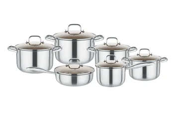 

6pcs Pot Stainless Steel Thickened 3 Layer Compound Bottom--4*Stockpot,1*Milk Pot,1*Frying Pot HWC