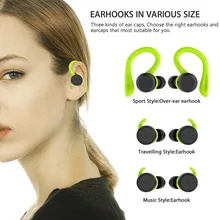 Многофункциональные портативные Bluetooth 5,0 стерео мини перезаряжаемые бинауральные Беспроводные Чувствительные водонепроницаемые спортивные наушники