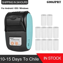 Wireless Mini 58mm Printer Portable Thermal Receipt Printer Bluetooth-compatible Phone Android iOS PC Pocket Bill Impresoras