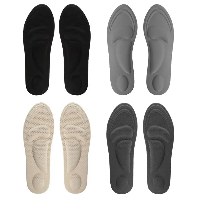 

Shoe Pads Men 4D Cushion Arch Heel Support Forefoot Sponge Elastic Memory Massage Pad Insole Universal Pain Relief Shock Proof
