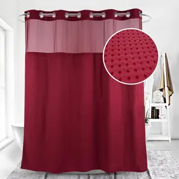 

Fashion Modern Shower Curtain Waterproof Bathroom Curtain Polyester Bath Curtain Washable White Hotel Home Bath Decor Curtains