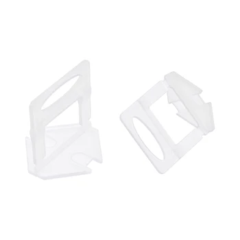 

uxcell 200Pcs Tile Leveling System Clips Plastic Leveler Spacers for 1.5mm Joint Great tools for floor wall setting Clear