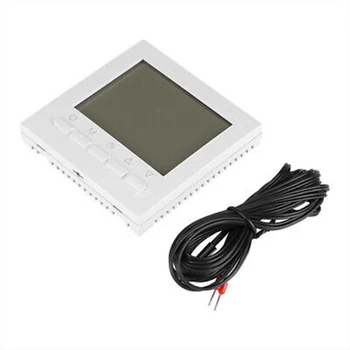 

LCD Thermostat Temperature Programmable White Sensor Mounting Screws Smart