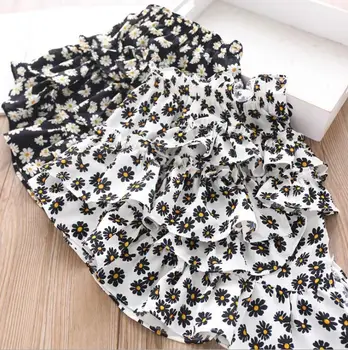 

2020 new wholesale girls dots ruffles skirt summer cotton fashion girls skirts 2-7 years HV48